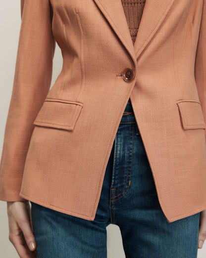 Isaac Dickey Jacket in Chai Pink - Veronica Beard Customer Favorite