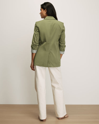 McAllin Dickey Jacket in Stone Army Green - Veronica Beard Quality