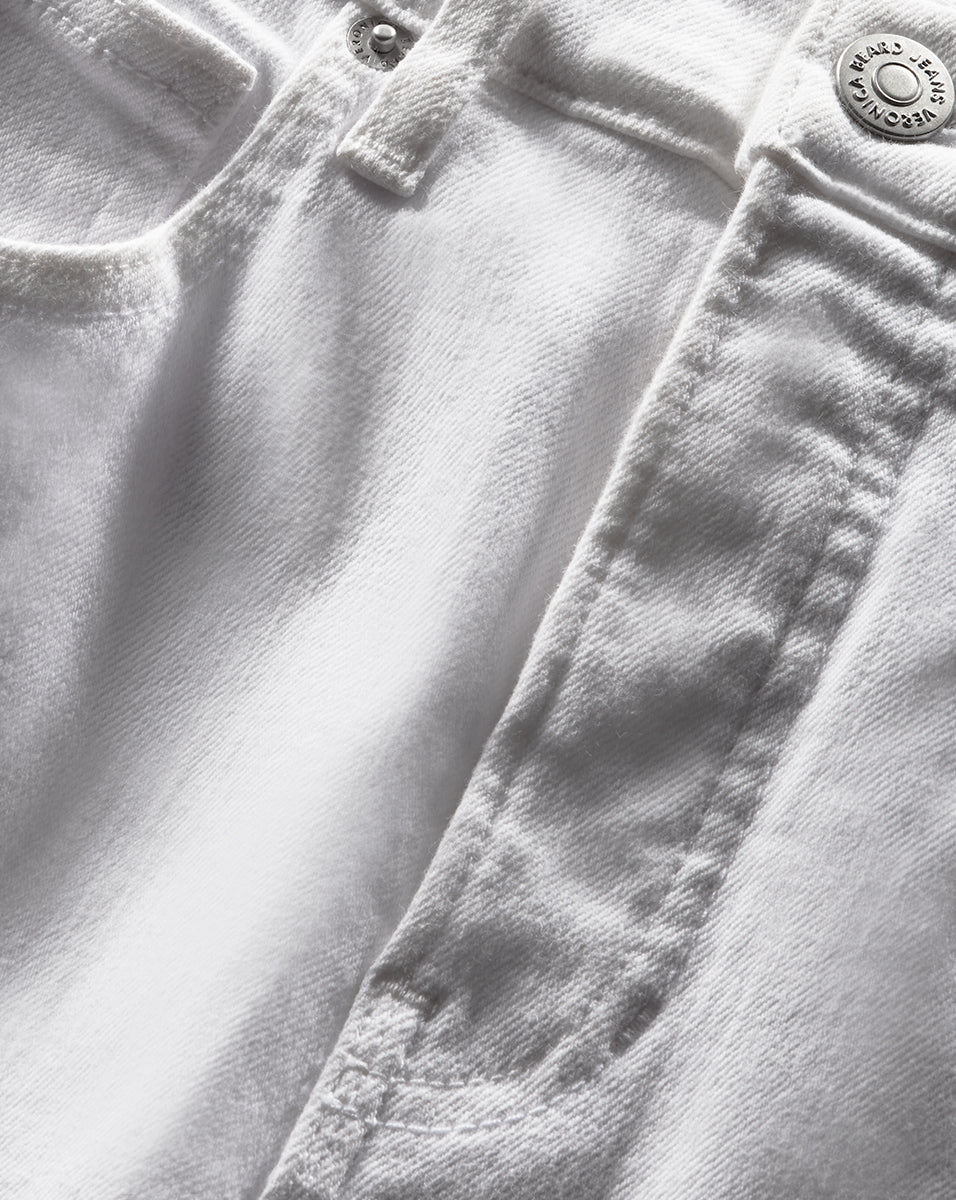 Carson Kick-Flare Jean | Extended in White - Veronica Beard Essential