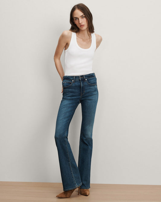 Beverly Skinny-Flare Jean Extended - Veronica Beard Great Value