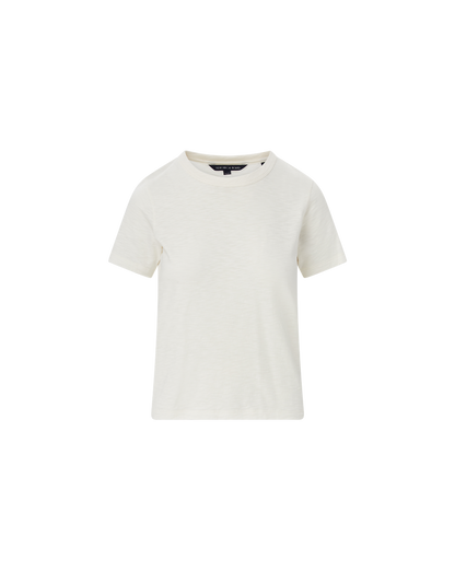 Carla Crewneck T-Shirt in White - Veronica Beard Value