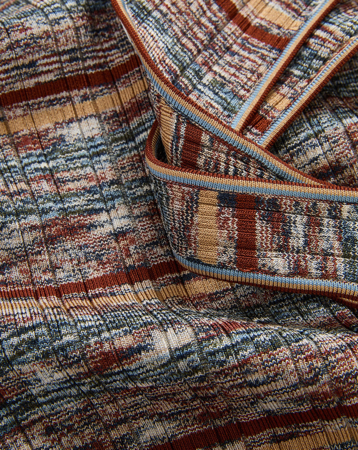 Sandra Knit Tank Top in Rust Multi-Color - Veronica Beard Sale