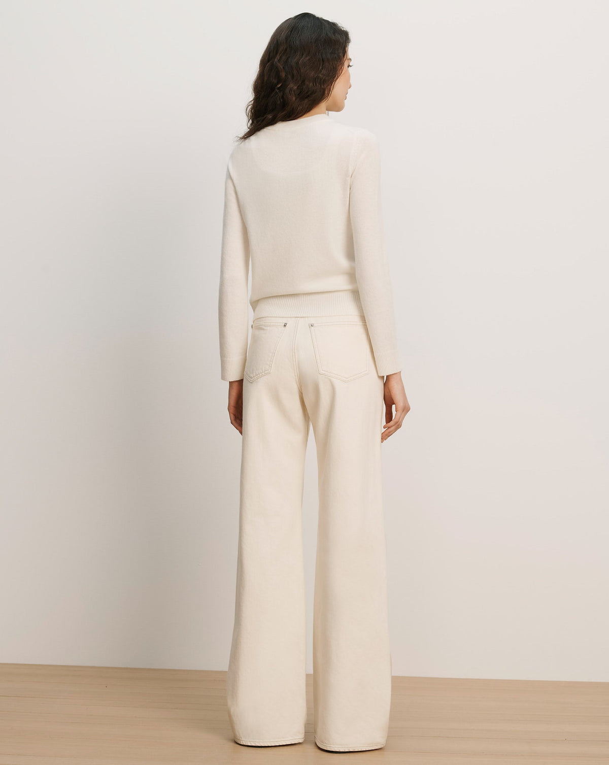 Daro Embroidered Cashmere Cardigan in Ivory - Veronica Beard New