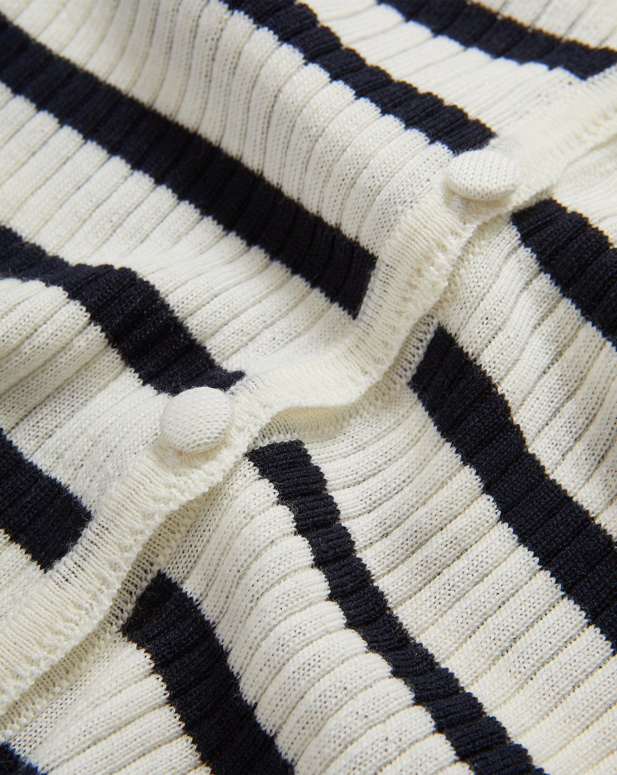 Anwin Merino Wool Cardigan in Dove White & Navy Stripes - Veronica Beard Everyday