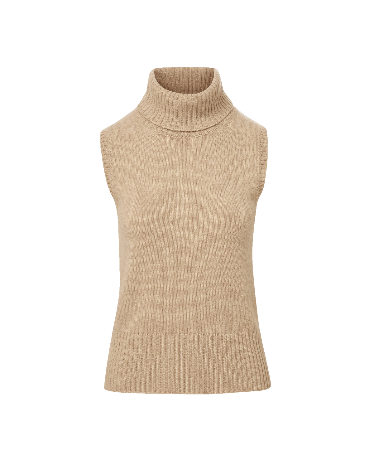 Mazzy Cashmere Sleeveless Sweater in Oatmeal - Veronica Beard Deals