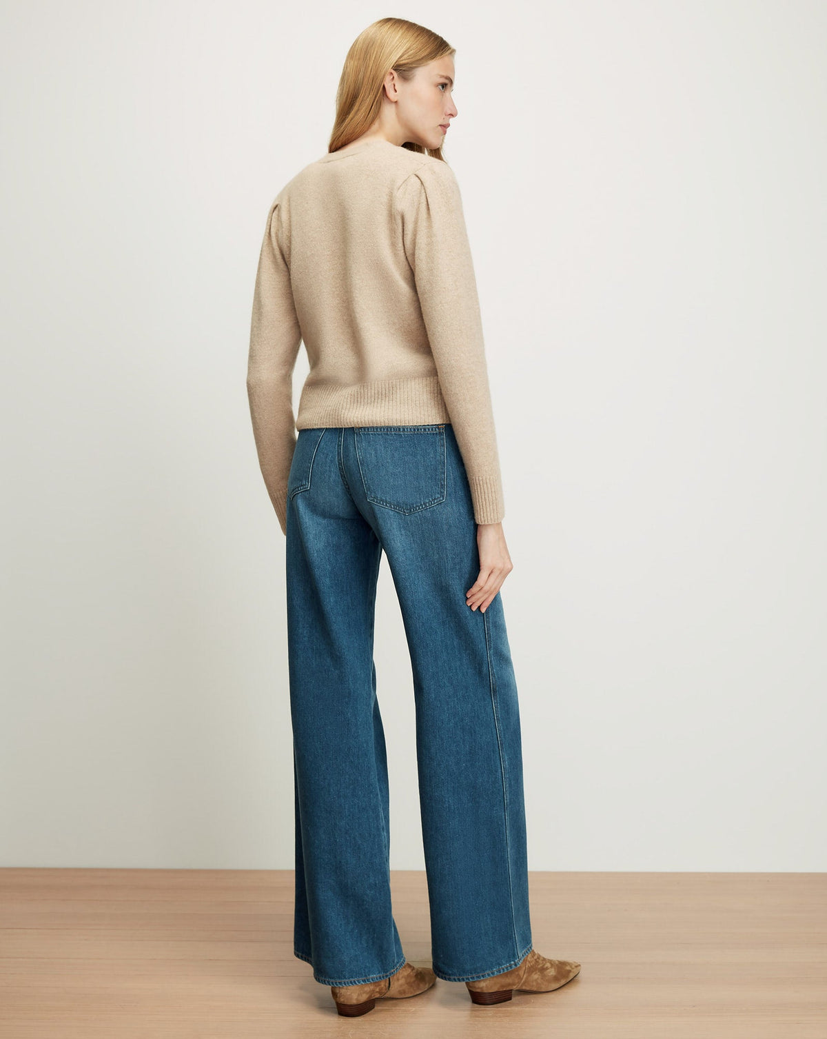 Solene Cashmere Cardigan in Oatmeal - Veronica Beard Hot Sale