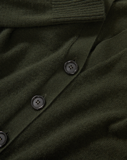 Solene Cashmere Cardigan in Loden - Veronica Beard Signature