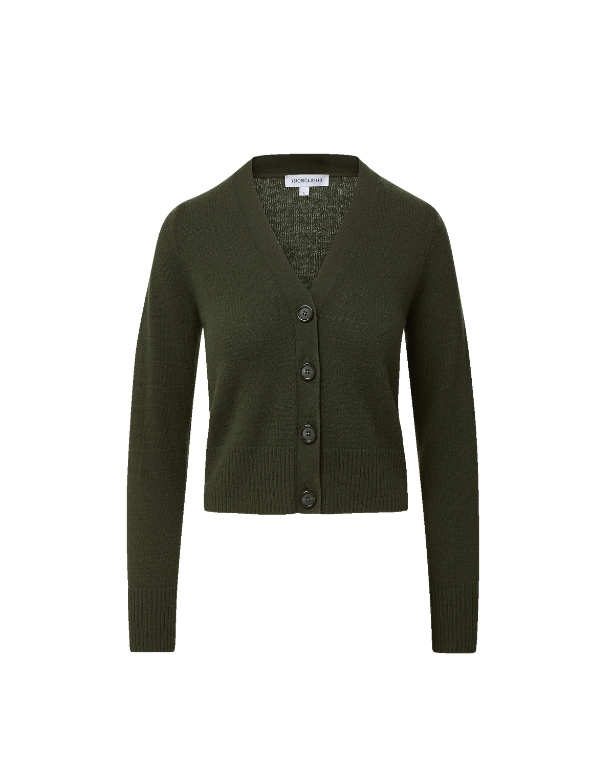 Solene Cashmere Cardigan in Loden - Veronica Beard Signature
