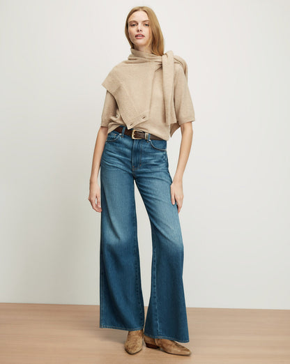 Shana Cashmere Sweater in Oatmeal - Veronica Beard Premium