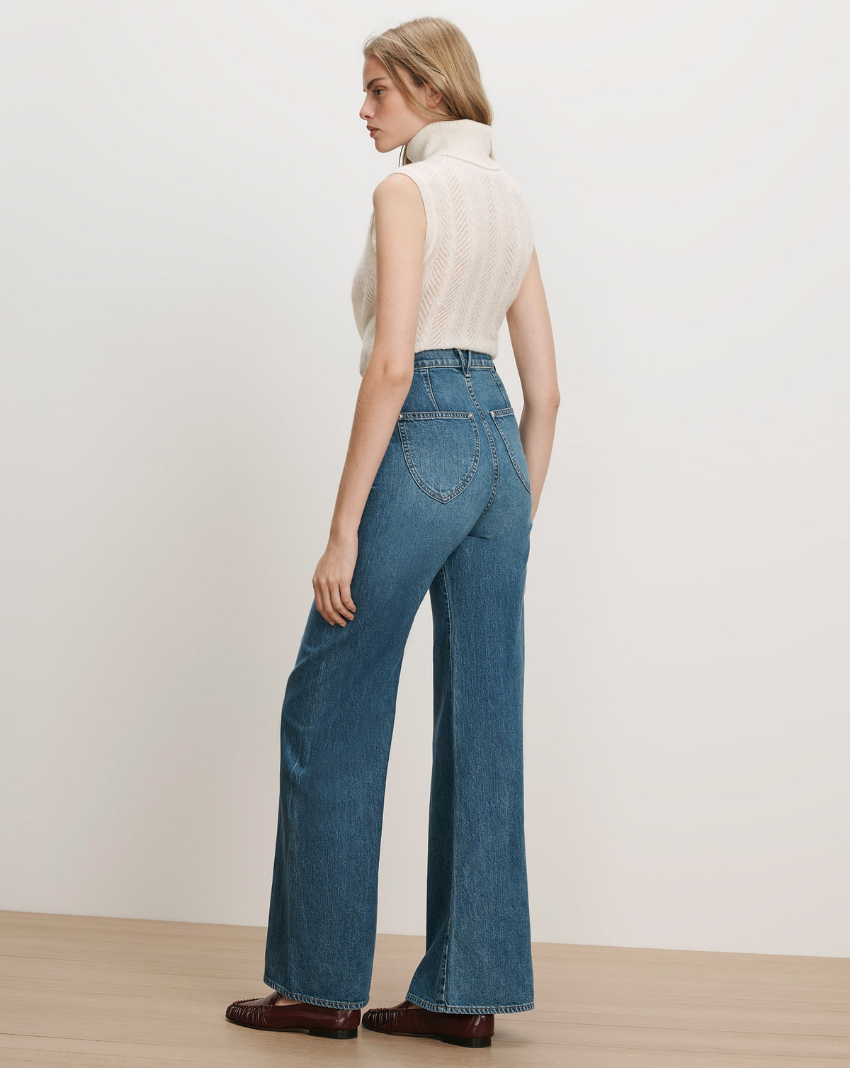 Mazzy Pointelle Sleeveless Sweater in Dove White - Veronica Beard Recommended