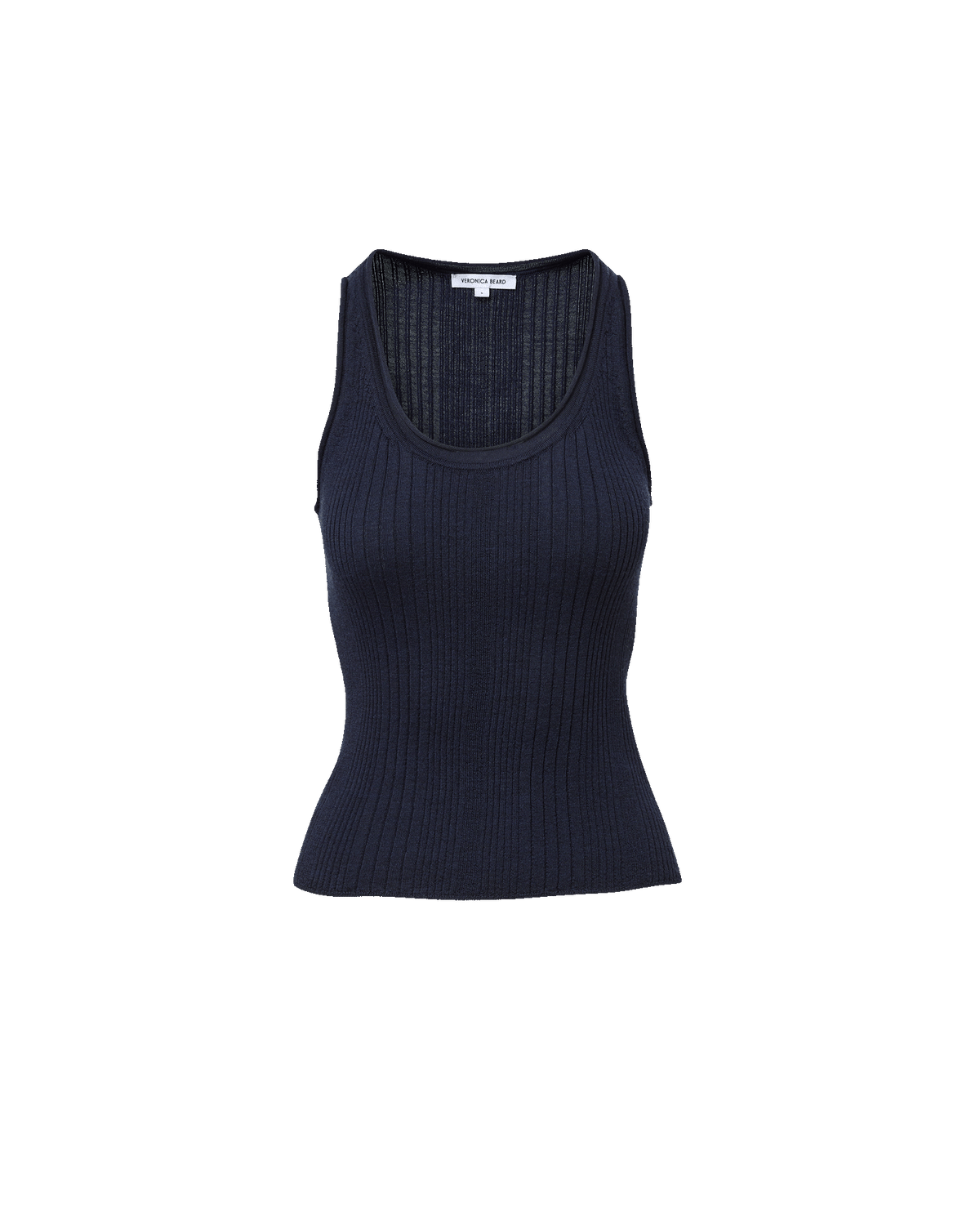 Birke Merino Wool Tank Top in Heritage Navy Melange - Veronica Beard Best Price