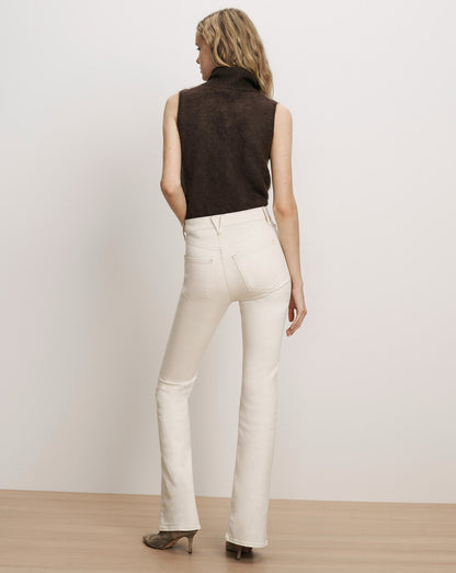 Mazzy Brushed Cashmere Sleeveless Sweater in Dark Brown - Veronica Beard Great Value