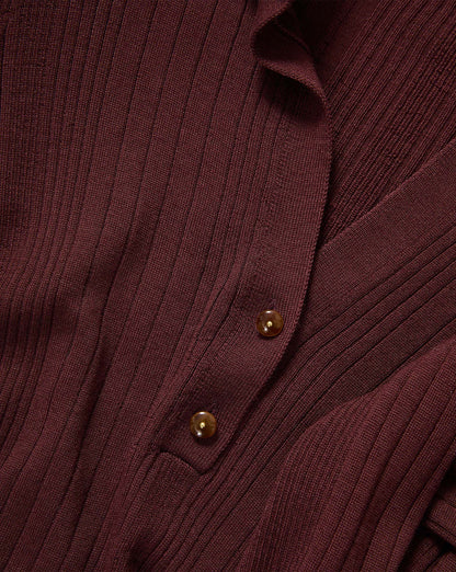 Rouni Merino Wool Pullover in Burgundy - Veronica Beard Discount
