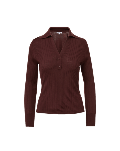 Rouni Merino Wool Pullover in Burgundy - Veronica Beard Discount