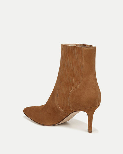 Lisa Mid-Heel Ankle Boot in Hazelwood - Veronica Beard Trusted