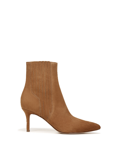 Lisa Mid-Heel Ankle Boot in Hazelwood - Veronica Beard Trusted