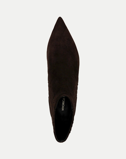 Lisa Mid-Heel Ankle Boot in Espresso - Veronica Beard Top Pick