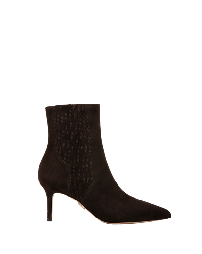 Lisa Mid-Heel Ankle Boot in Espresso - Veronica Beard Top Pick