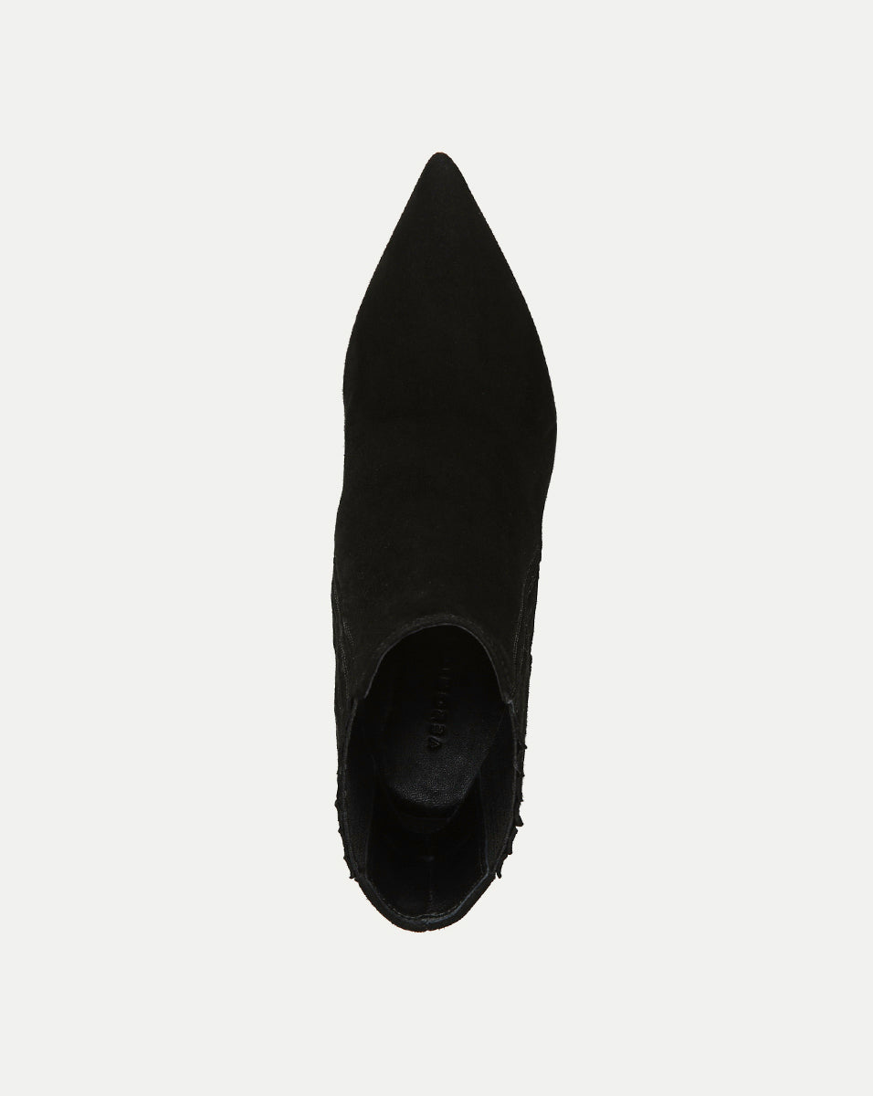 Lisa Stiletto Mid-Heel Ankle Boot in Black - Veronica Beard Exclusive