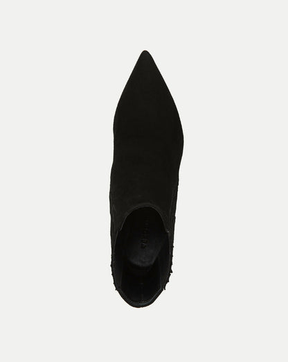 Lisa Stiletto Mid-Heel Ankle Boot in Black - Veronica Beard Exclusive