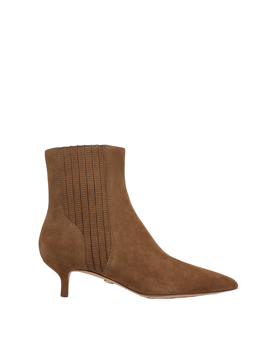 Lisa Kitten-Heel Ankle Boot in Hazelwood - Veronica Beard Exclusive