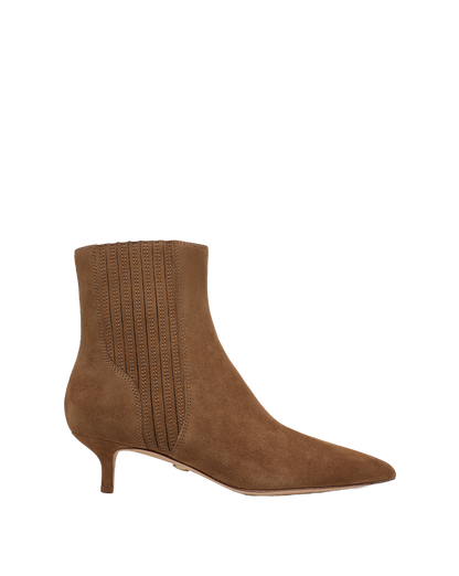 Lisa Kitten-Heel Ankle Boot in Hazelwood - Veronica Beard Exclusive