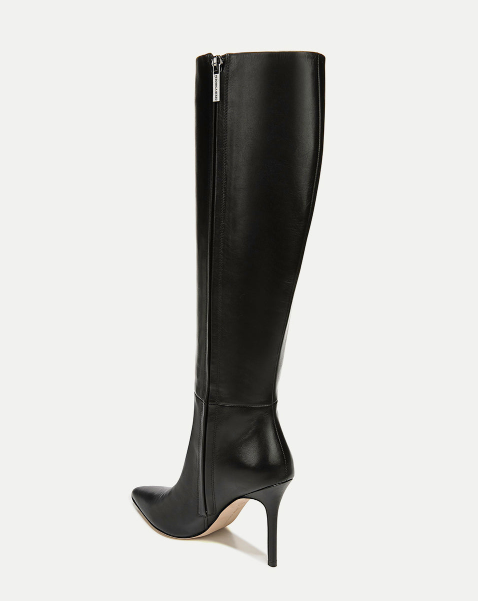 Lisa Stiletto Boot in Black - Veronica Beard Classic