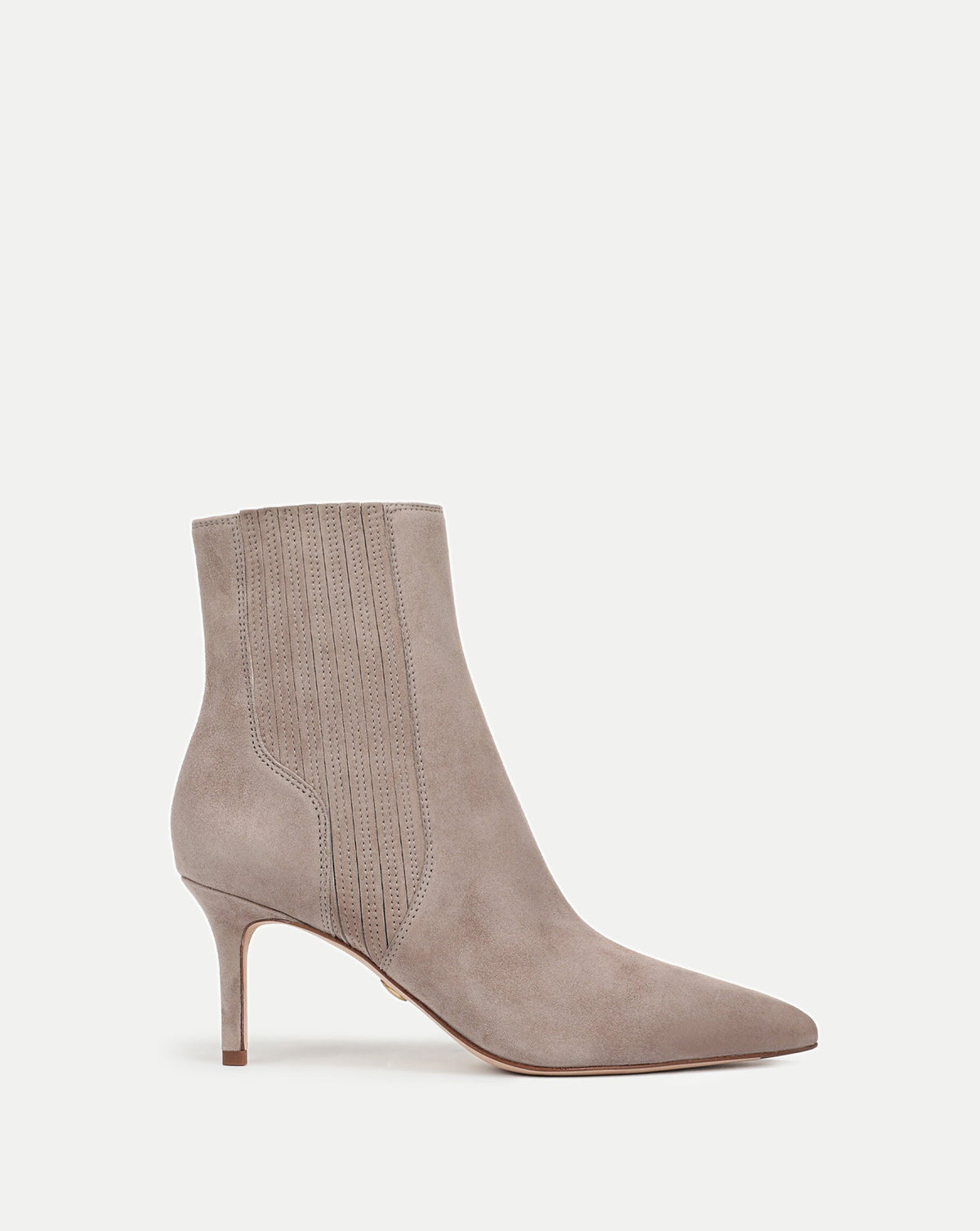 Lisa Mid-Heel Ankle Boot in Bark - Veronica Beard Featured
