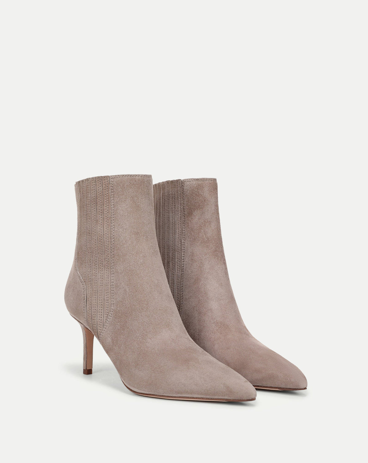 Lisa Mid-Heel Ankle Boot in Bark - Veronica Beard Featured