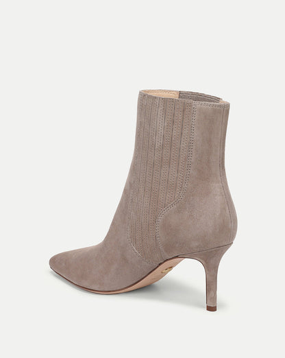 Lisa Mid-Heel Ankle Boot in Bark - Veronica Beard Featured