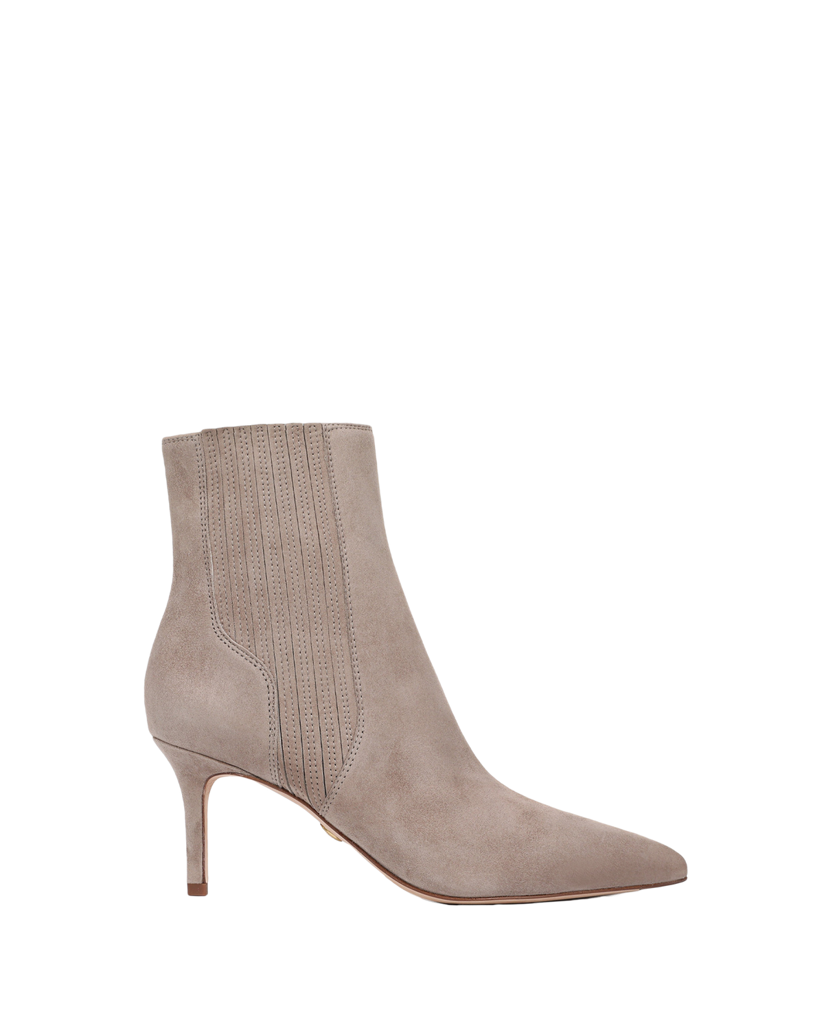 Lisa Mid-Heel Ankle Boot in Bark - Veronica Beard Featured