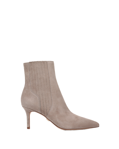 Lisa Mid-Heel Ankle Boot in Bark - Veronica Beard Featured