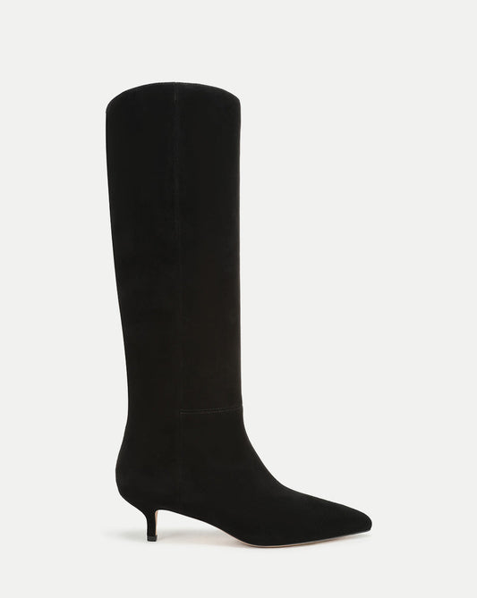 Lisa Kitten-Heel Boot in Black - Veronica Beard Popular