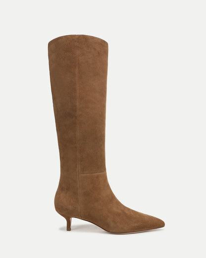 Lisa Kitten-Heel Boot in Hazelwood - Veronica Beard Smart Buy