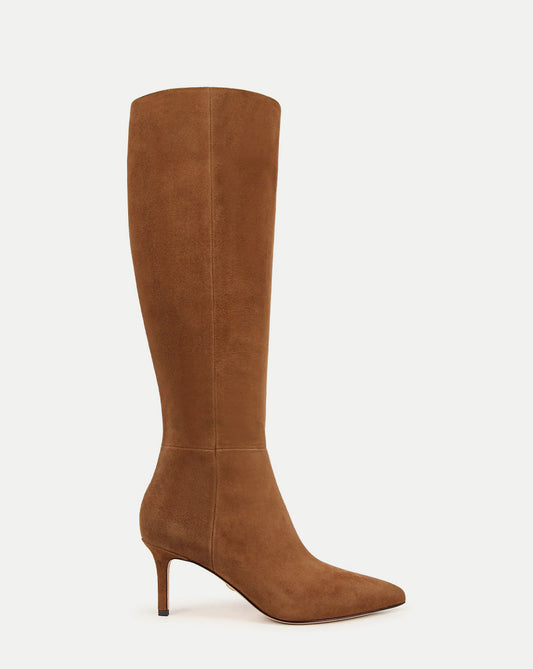 Lisa Mid-Heel Boot in Chestnut - Veronica Beard New