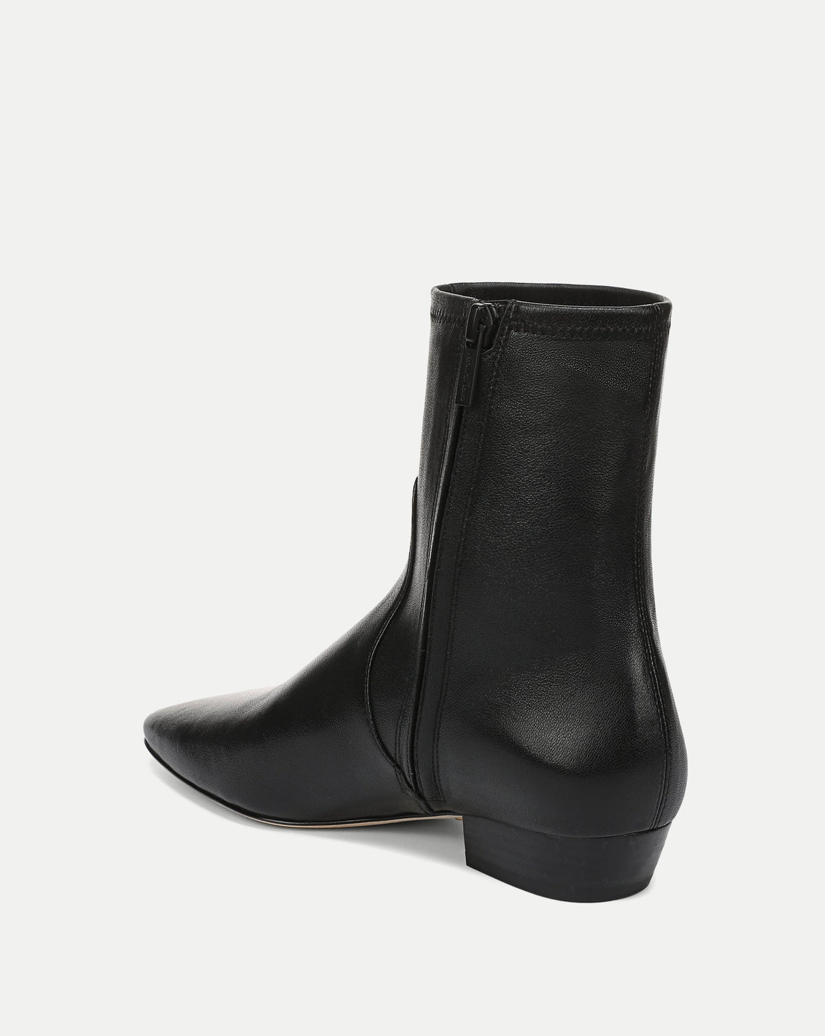 Glinda Stretch Ankle Boot in Black Leather - Veronica Beard Smart Buy