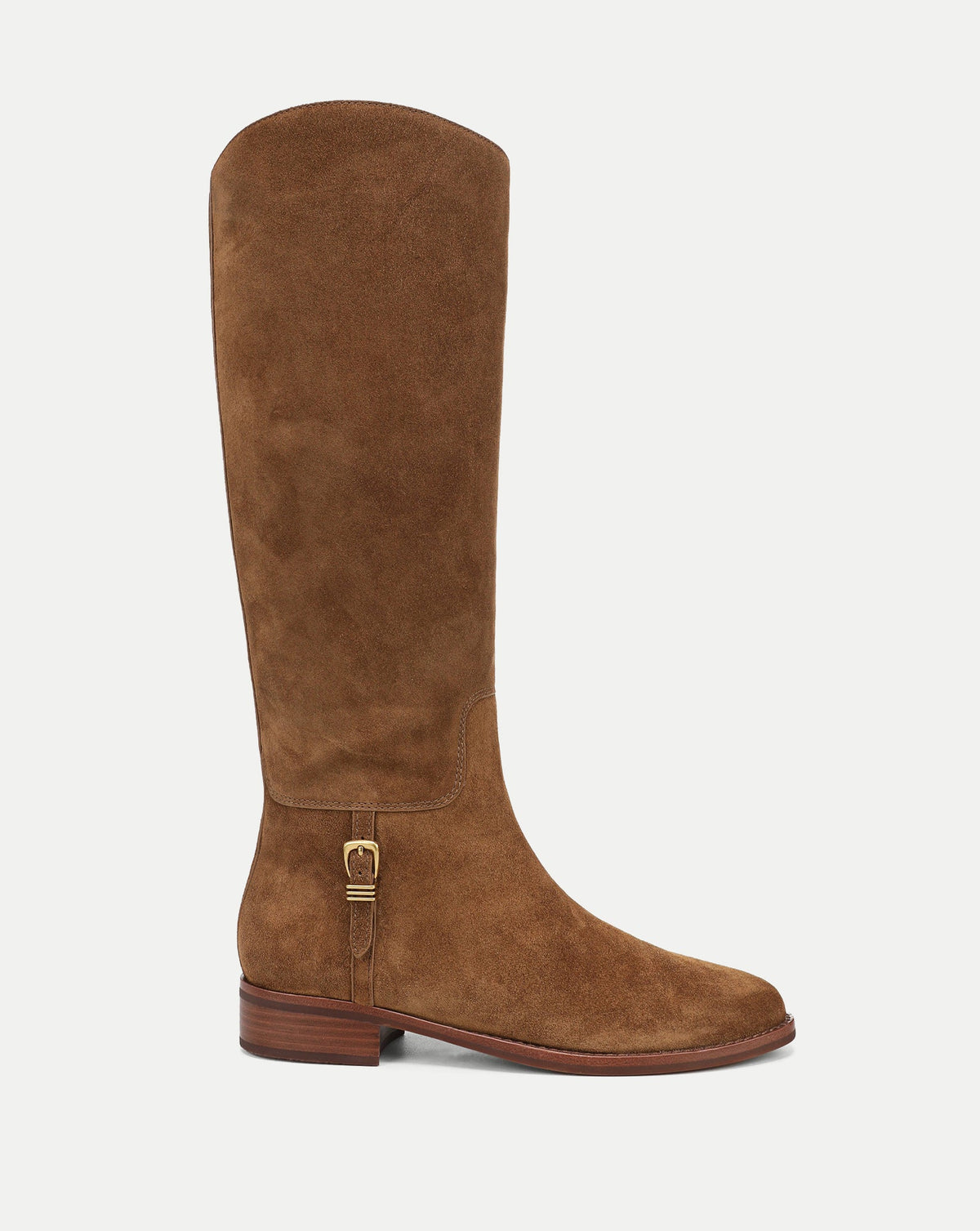 Arabelle Riding Boot in Chestnut Brown Suede - Veronica Beard Popular