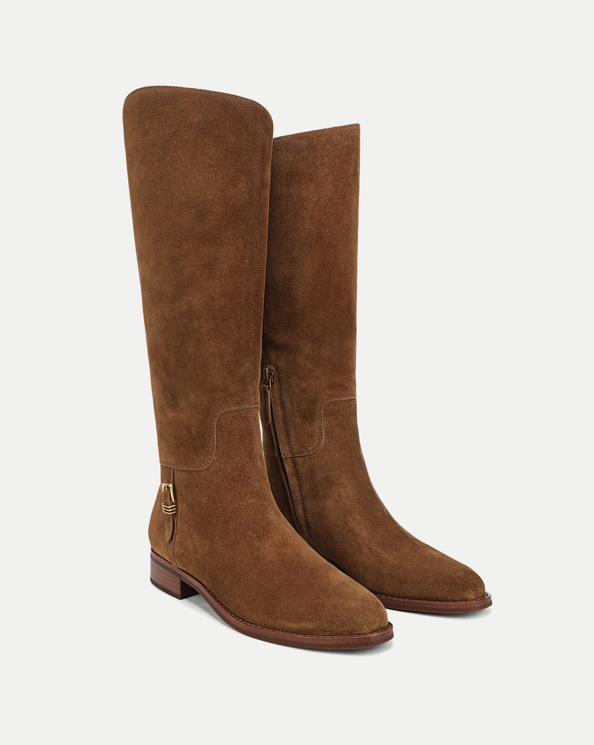 Arabelle Riding Boot in Chestnut Brown Suede - Veronica Beard Popular