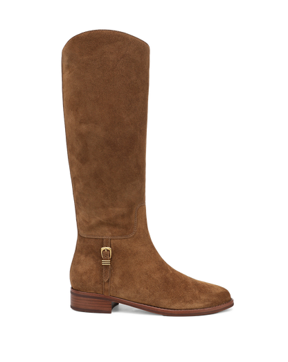 Arabelle Riding Boot in Chestnut Brown Suede - Veronica Beard Popular