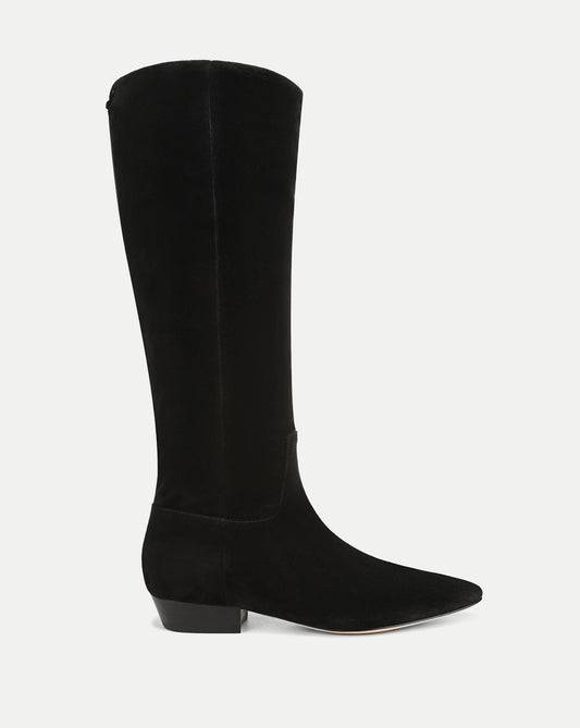Gabrielle Tall Boot in Black Suede - Veronica Beard Hot Sale