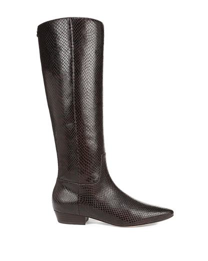 Gabrielle Tall Boot in Dark Brown Leather - Veronica Beard New