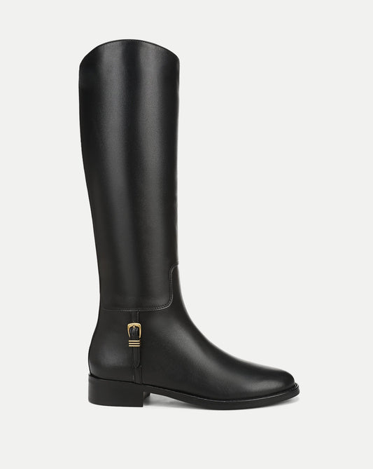 Arabelle Riding Boot in Black Leather - Veronica Beard Discount