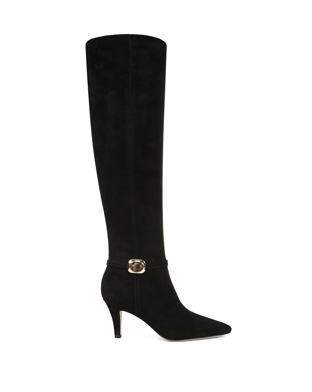 Angeline High-Heel Boot in Black Suede - Veronica Beard Trusted