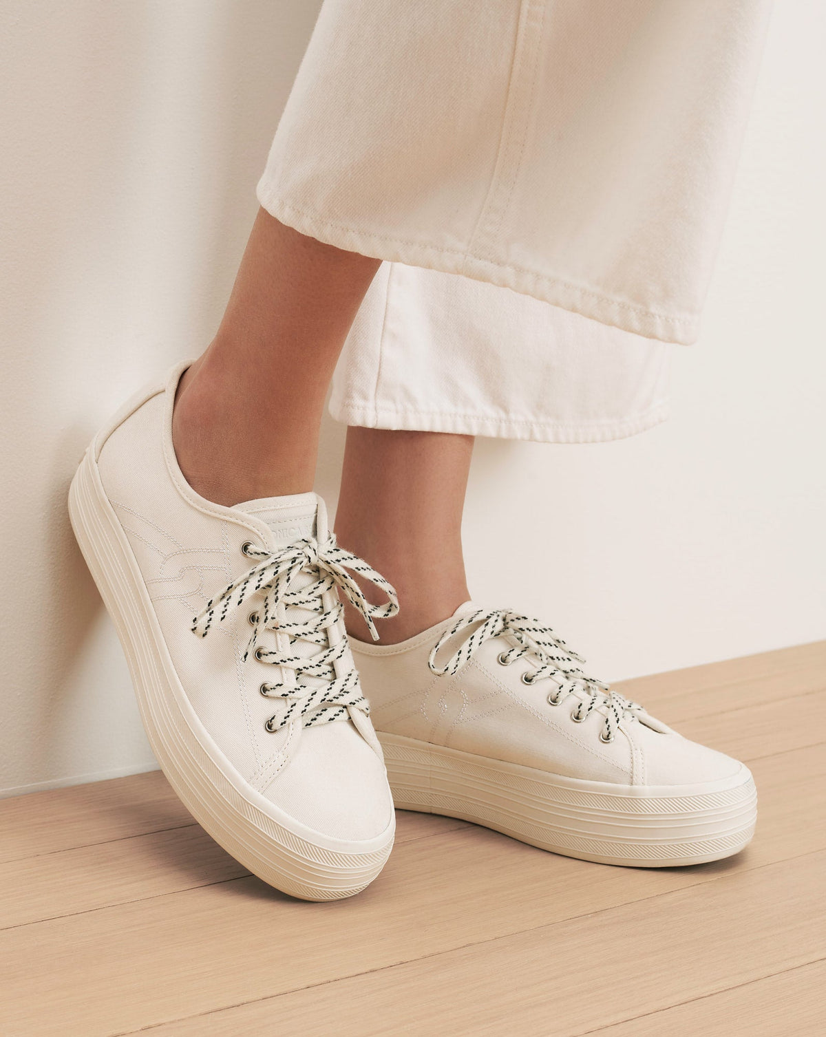 Truett Platform Sneaker in White Coconut - Veronica Beard Hot Sale