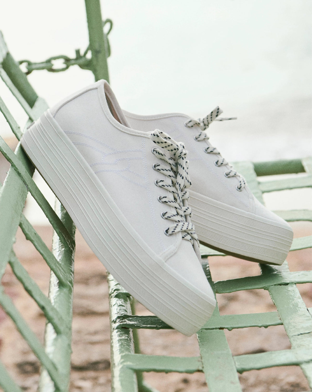 Truett Platform Sneaker in White Coconut - Veronica Beard Hot Sale