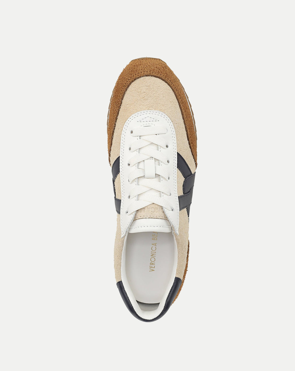 Penrose Sneaker in Beige & Tan - Veronica Beard Essential