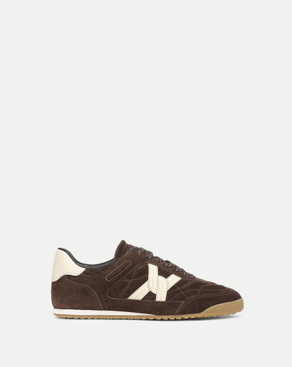 Natalia Suede Sneaker in Dark Brown - Veronica Beard Classic