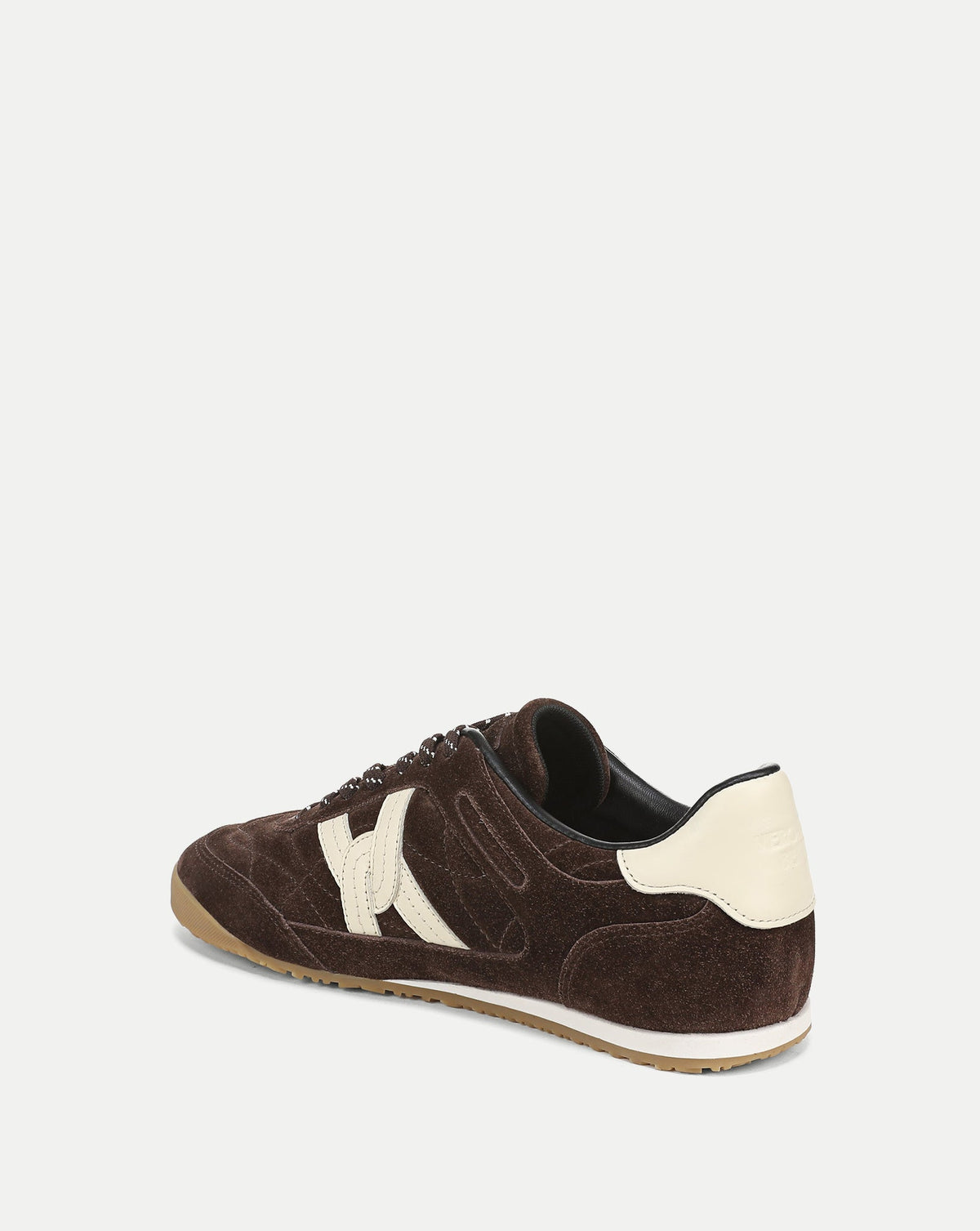 Natalia Suede Sneaker in Dark Brown - Veronica Beard Classic