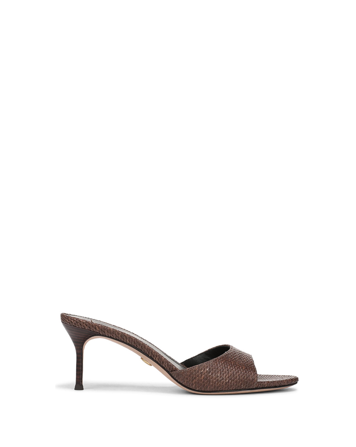 Tia Raffia Sandal in Brown Espresso - Veronica Beard Signature