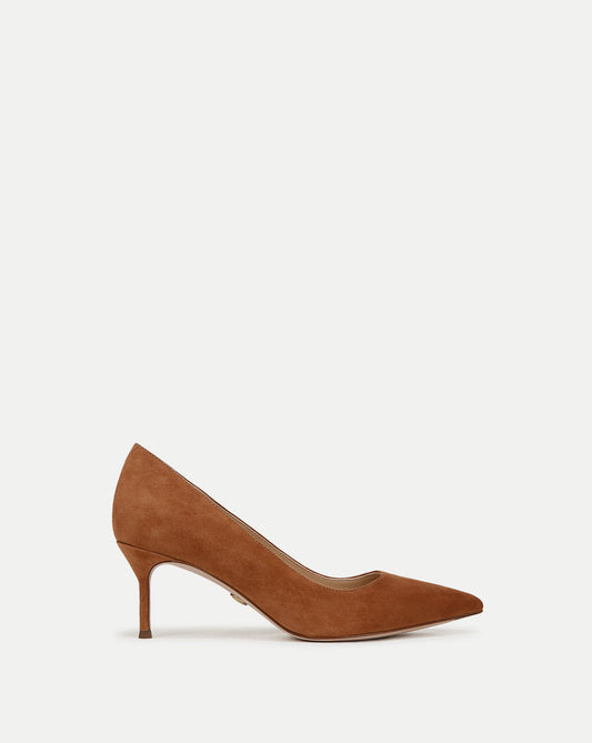 Rita Suede Pump in Hazelwood - Veronica Beard Recommended